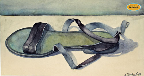 Charlotte Scheel akavarel water color  sandal 