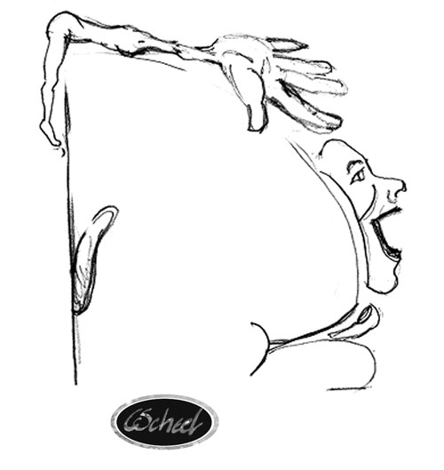 hjernen og kroppen motorik brain tegning drawing Charlotte Scheel