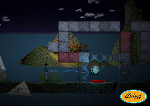 puzzle platformer 2d spil 3d game game design Charlotte Scheel