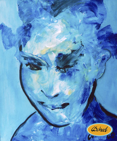 ice portrait art maleri painting kunst portræt moderne charlotte scheel