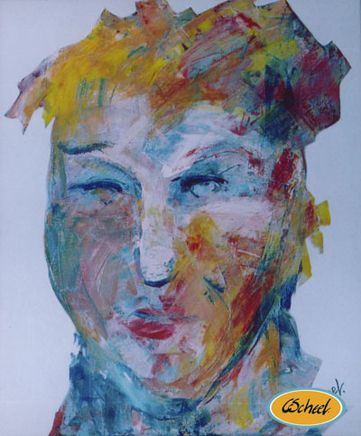 portrait portræt moderne ekspressionsme charlotte scheel