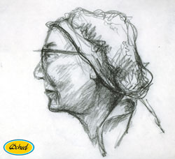 modeldrawings portrait portræt croquisdrawings modeltegninger croquis charlotte scheel