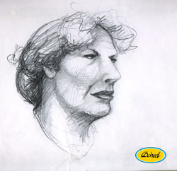 modeldrawings portrait portræt croquisdrawings modeltegninger croquis charlotte scheel