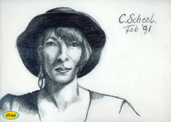 modeldrawings portrait portræt croquisdrawings modeltegninger croquis charlotte scheel