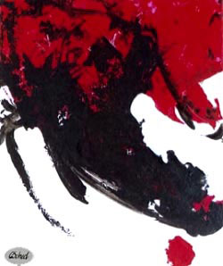 japansk-inspireret-kunst-sort-rød-japanece-inspired-art-black-red